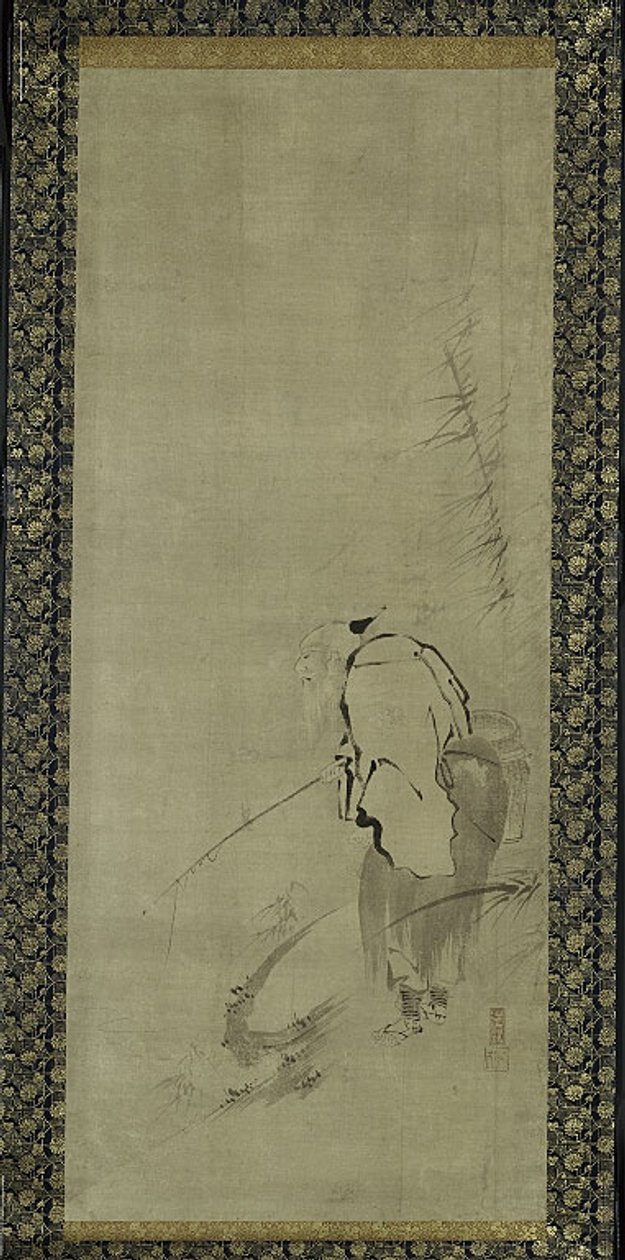 Drieluik van Zhou Moushu, Xiwangmu en Taigong Wang door Kaiho Yusho