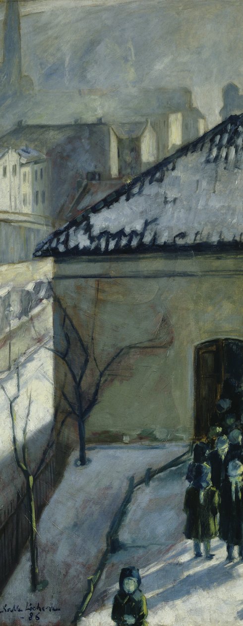 Uitzicht op Ruseloekka School, Oslo door Kalle Lochen