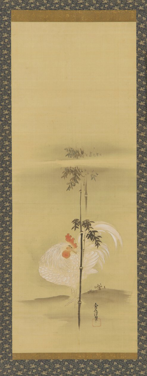 Haan en bamboe, Edo-periode door Kanô Yôboku Tsunenobu