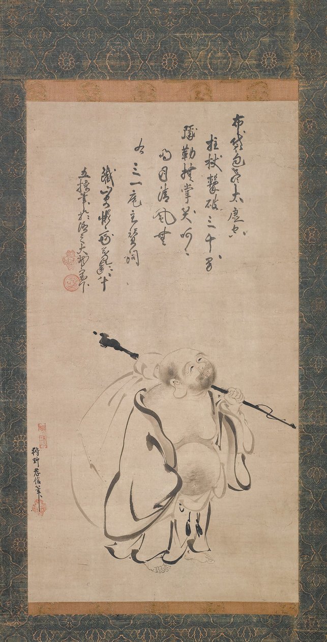 Hotei door Kano Takanobu