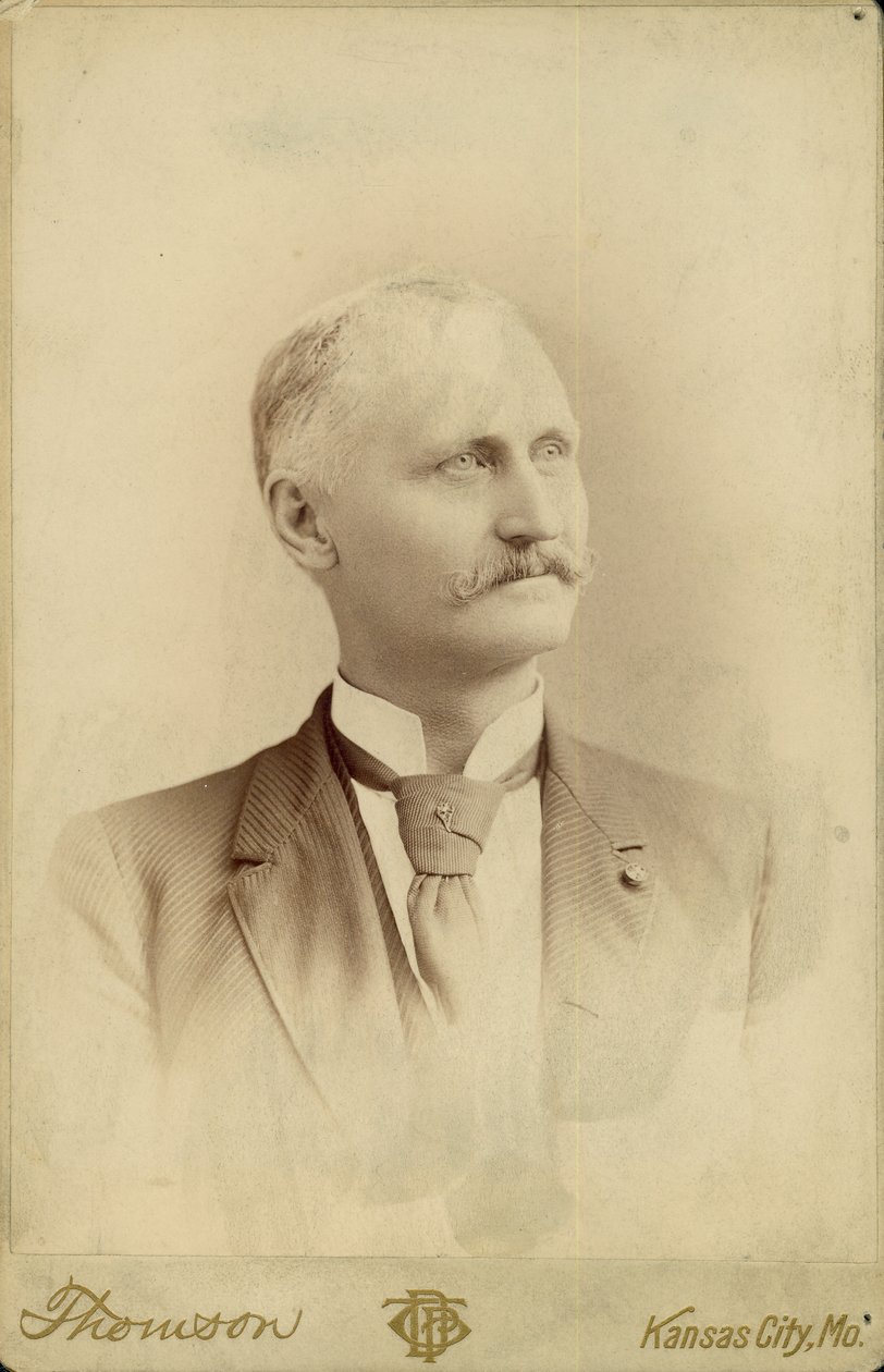 Lamdin E. Irwin, 1e luitenant en adjudant, 14e Missouri Cavalerie (Unie) door Kansas City Thomson