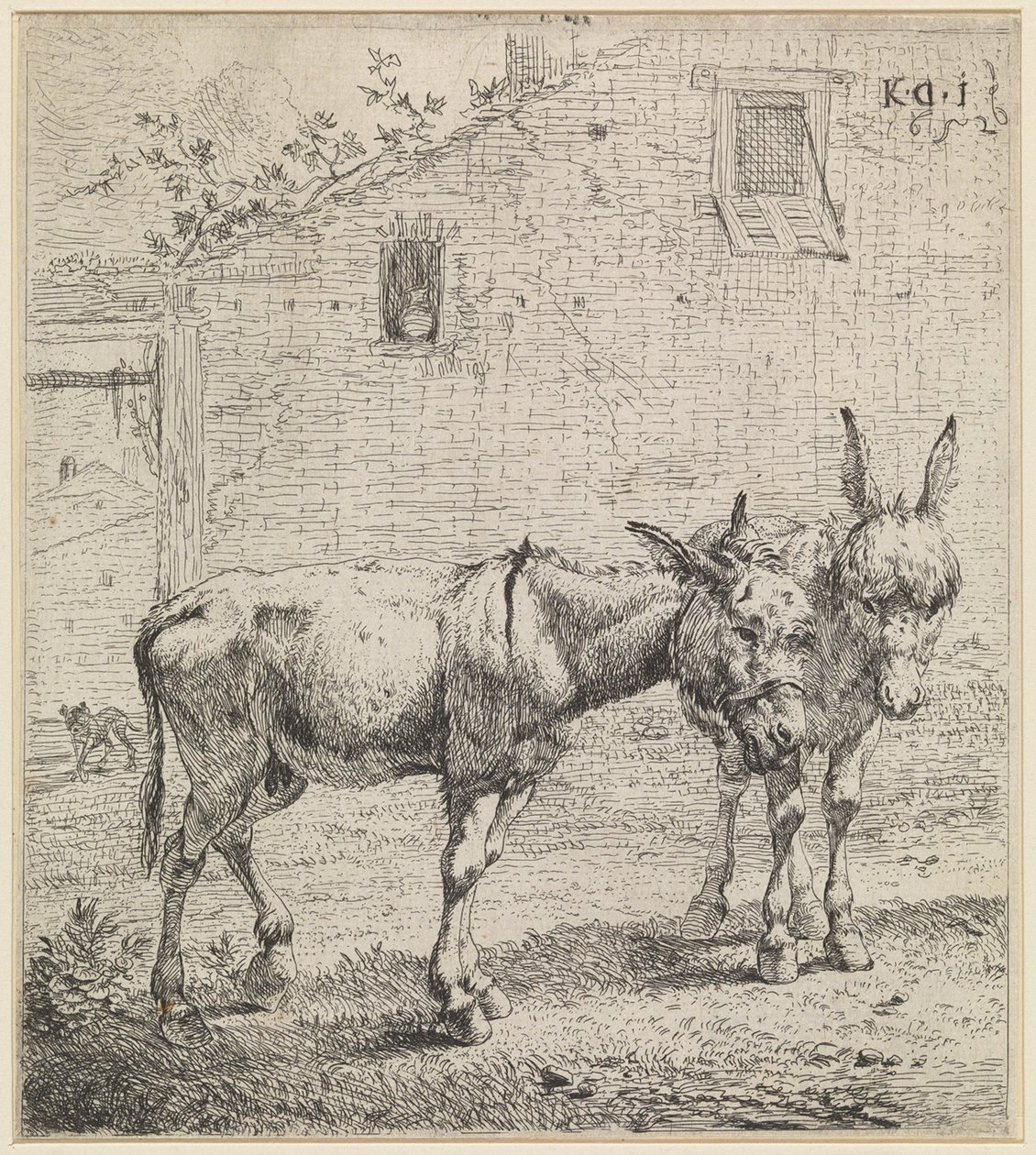 De twee ezels door Karel Dujardin
