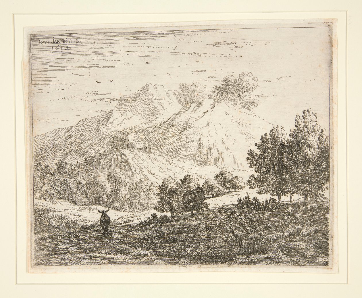 De vier bergen door Karel Dujardin