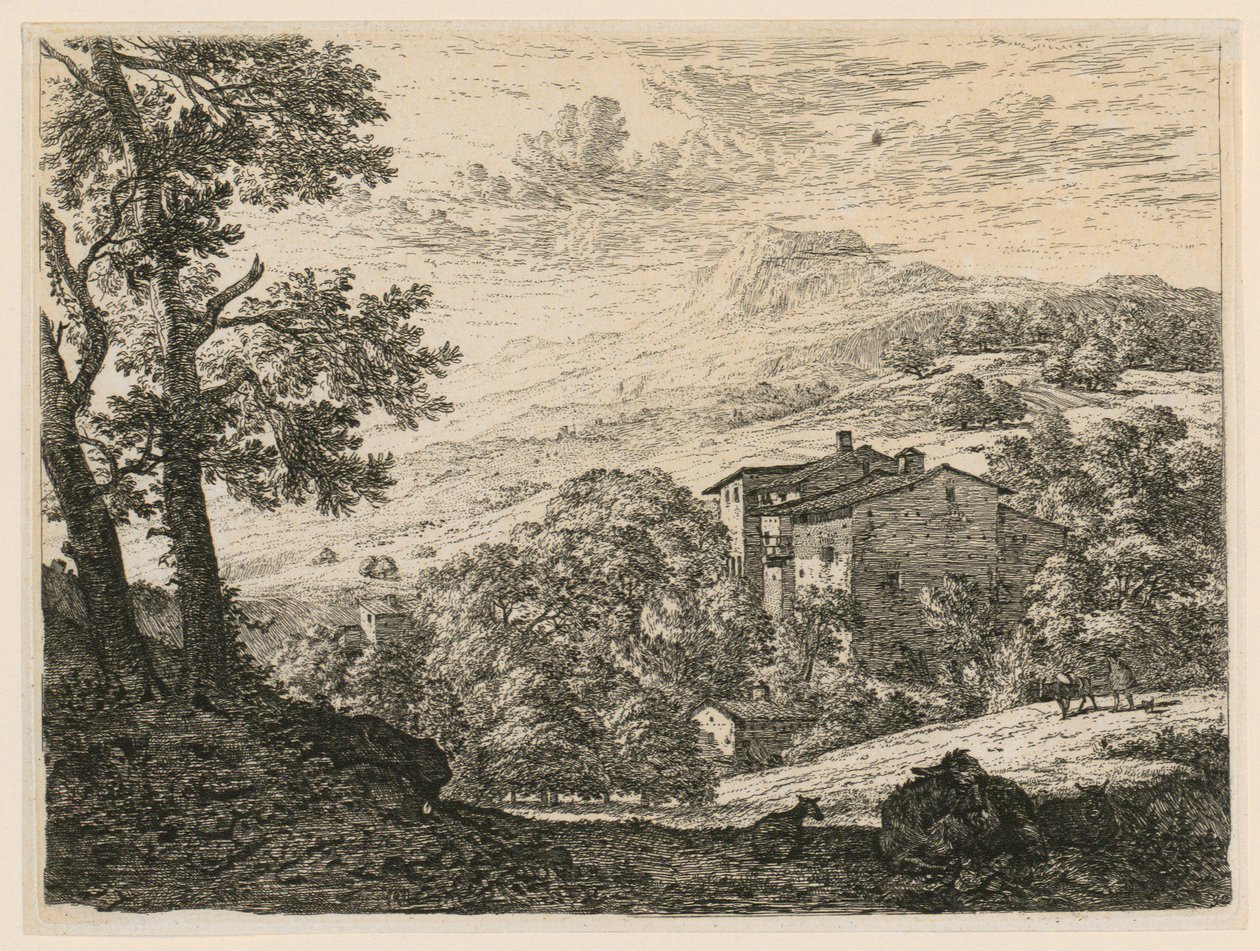 Twee schapen en een ezel door Karel Dujardin