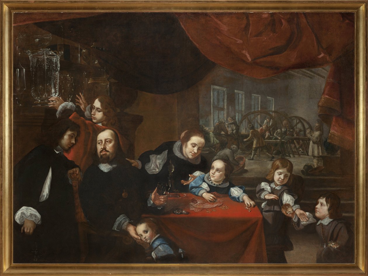 Dionysio Miseroni en zijn familie door Karel Škréta