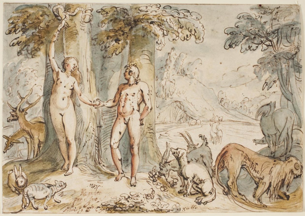 De val van de mens door Karel van Mander I