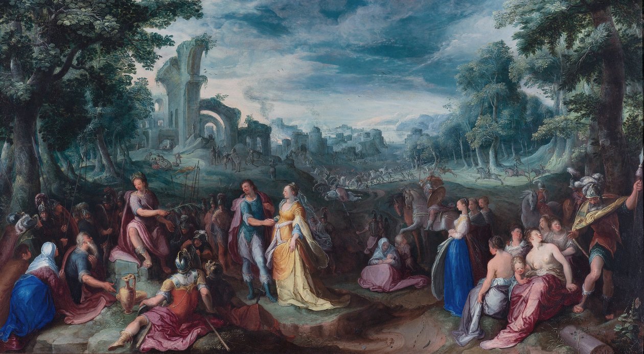 De continentie van Scipio door Karel van Mander the Elder