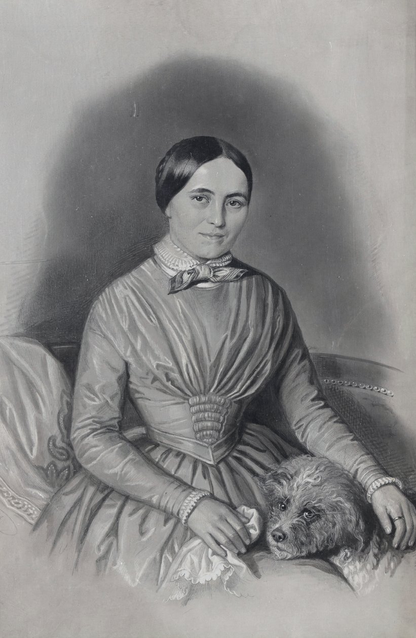 Portret van Johann Spyri (1827-1901), schrijfster door Karl Friedrich Irminger