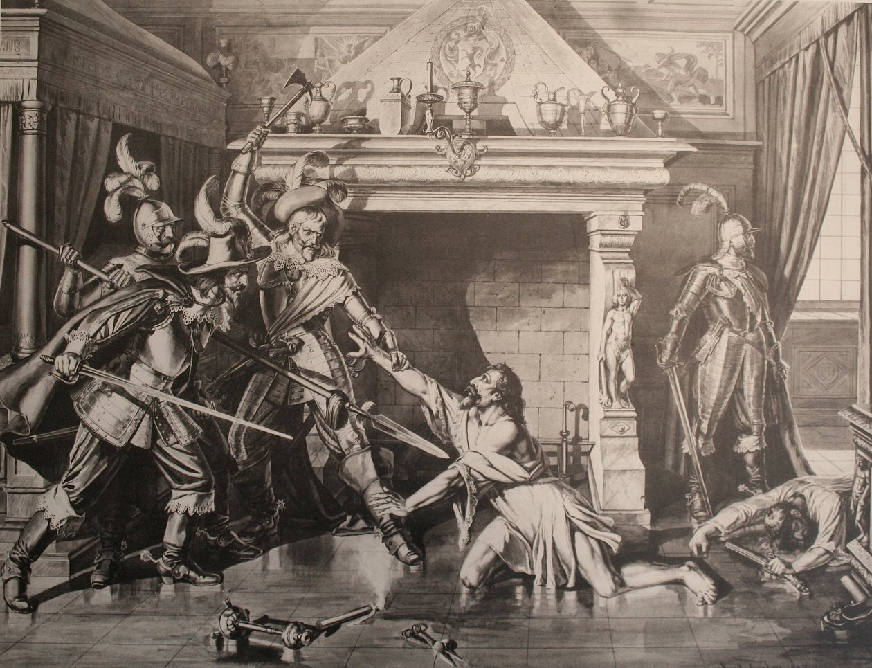 De moord op Pompejus Planta door Karl Jauslin