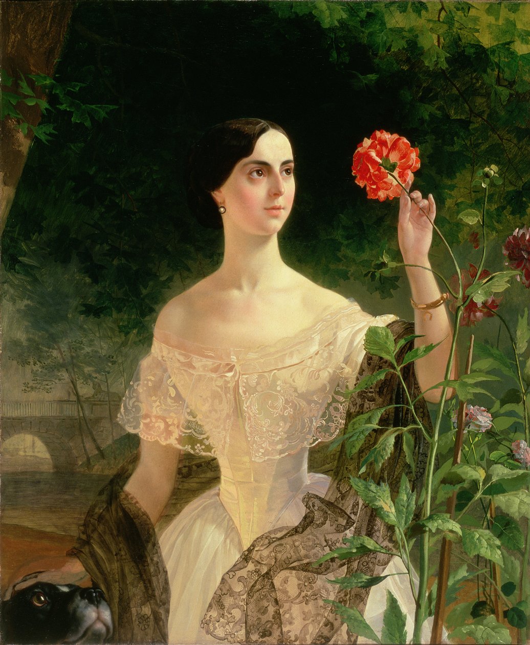 Portret van Sofia Andreyevna Shuvalova door Karl Pavlovich Bryullov