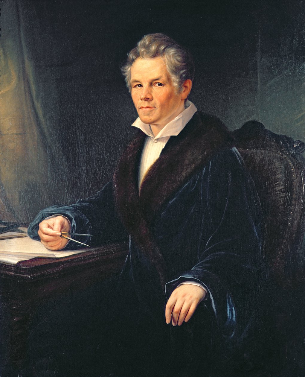 Portret van Karl Friedrich Schinkel, ca. 1880 door Karl Schmidt