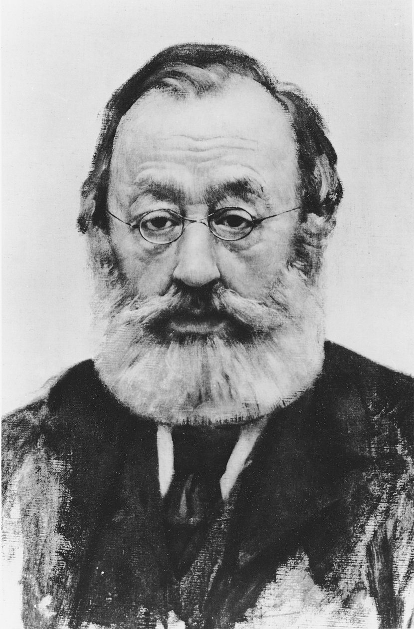 Portret van Gottfried Keller door Karl Stauffer-Bern