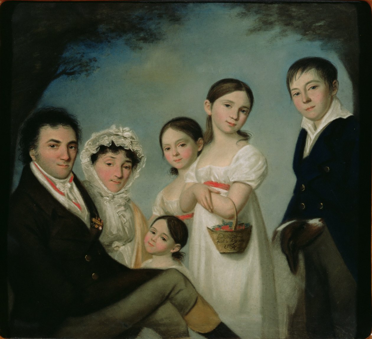 De Familie Boratynsky, 1816 door Karl Wilhelm Bardou