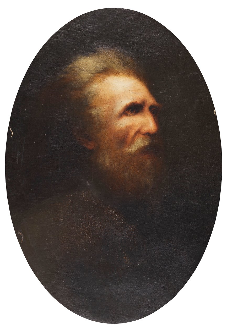 Karl Wilhelm Diefenbach Zelfportret door Karl Wilhelm Diefenbach
