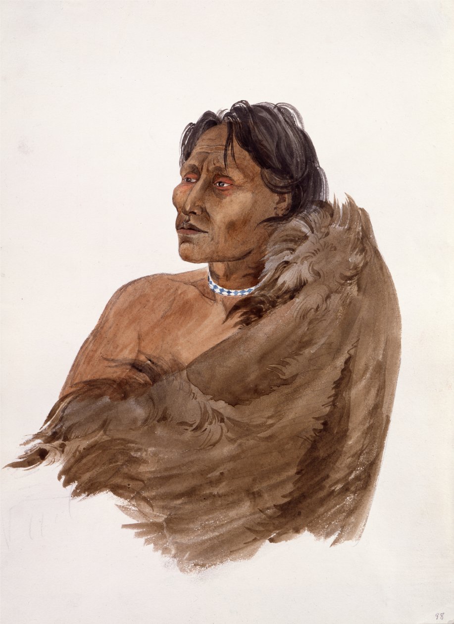 Passítopa, Ponca Man door Karl Bodmer