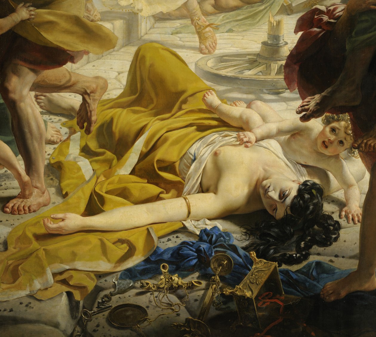 (detail) De laatste dag van Pompeii door Karl Pavlovich Bryullov