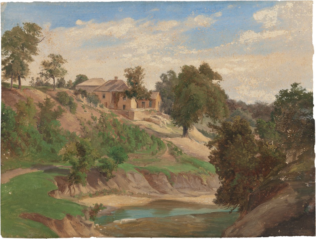 Aan de Pedernales Rivier door Karl Friedrich Hermann Lungkwitz