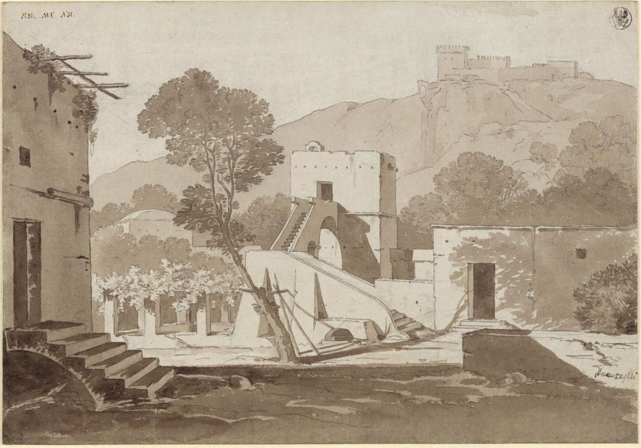 Boerderij bij Anacapri door Karl Friedrich Schinkel