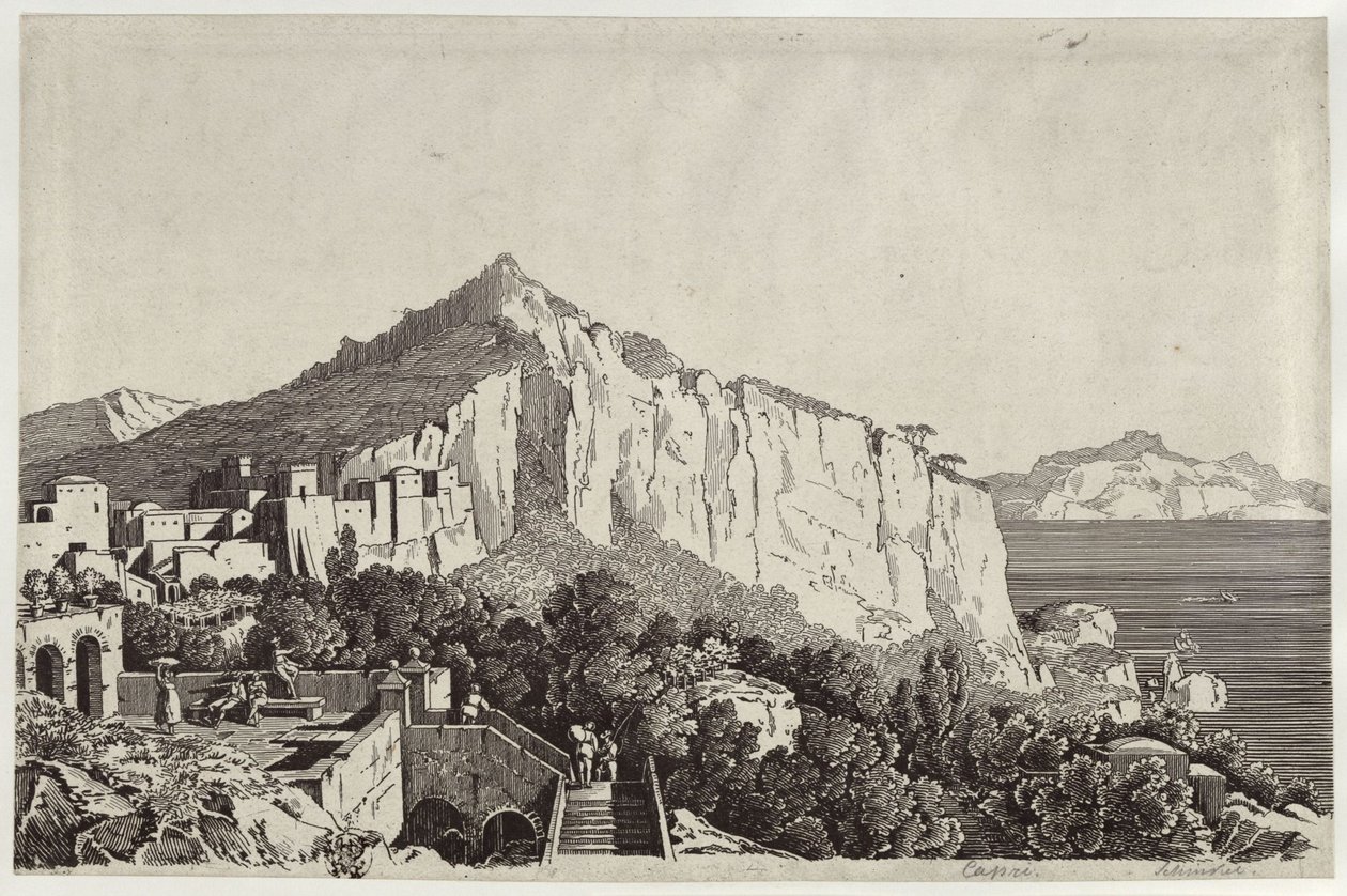 Capri door Karl Friedrich Schinkel