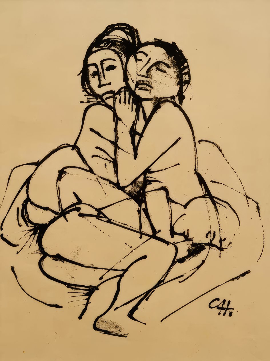 Het nest door Karl Hofer