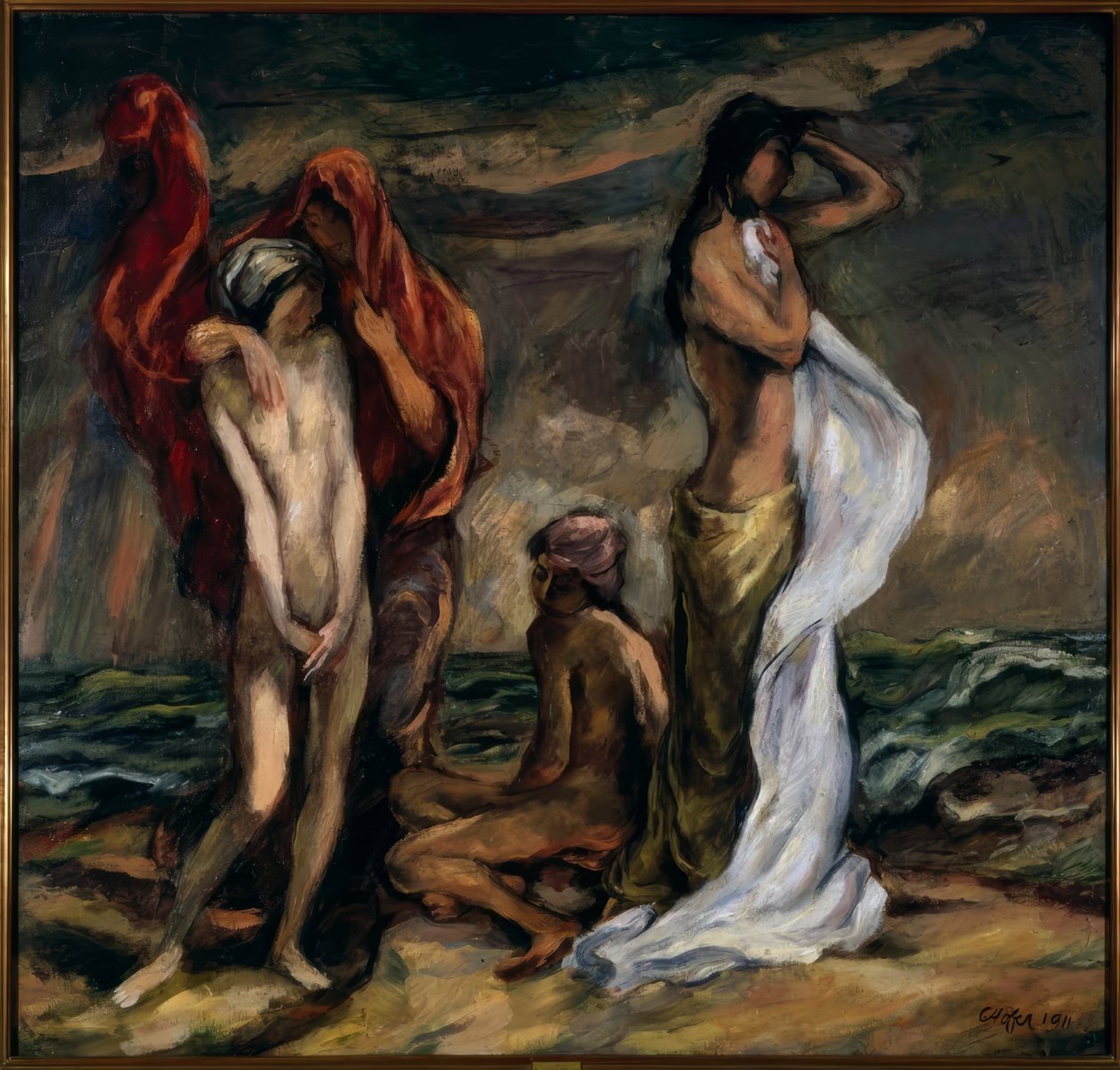 In de storm door Karl Hofer