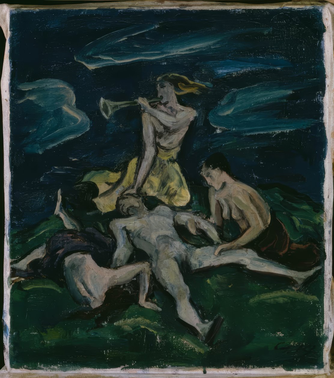 klaagzang door Karl Hofer