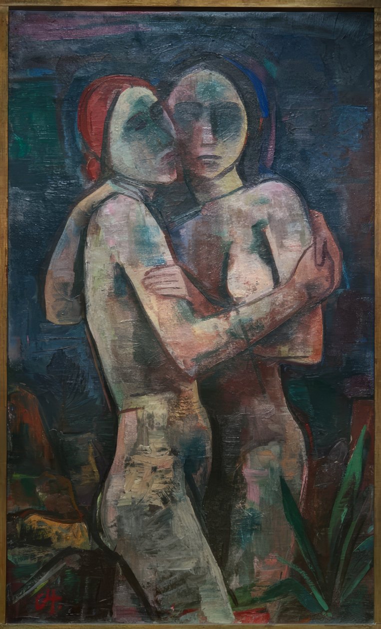 Zwei Mädchen von Karl Hofer