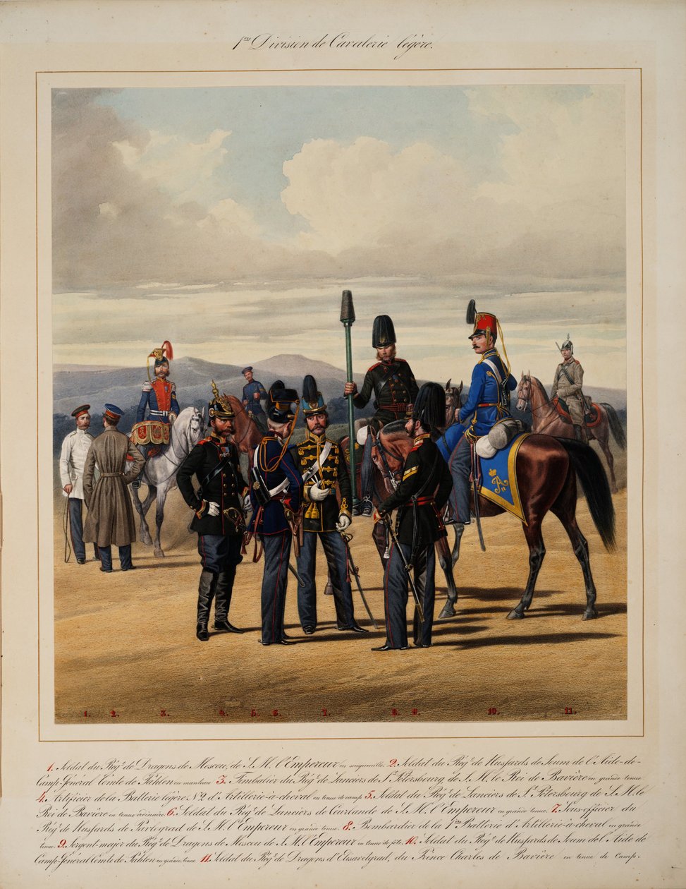 Eerste Lichte Cavaleriedivisie, 1867 door Karl Karlovich Piratsky