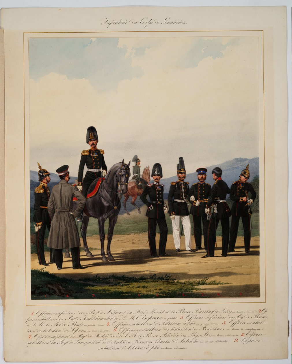 Infanterie van het Russische Keizerlijke Grenadierkorps, 1867 door Karl Karlovich Piratsky
