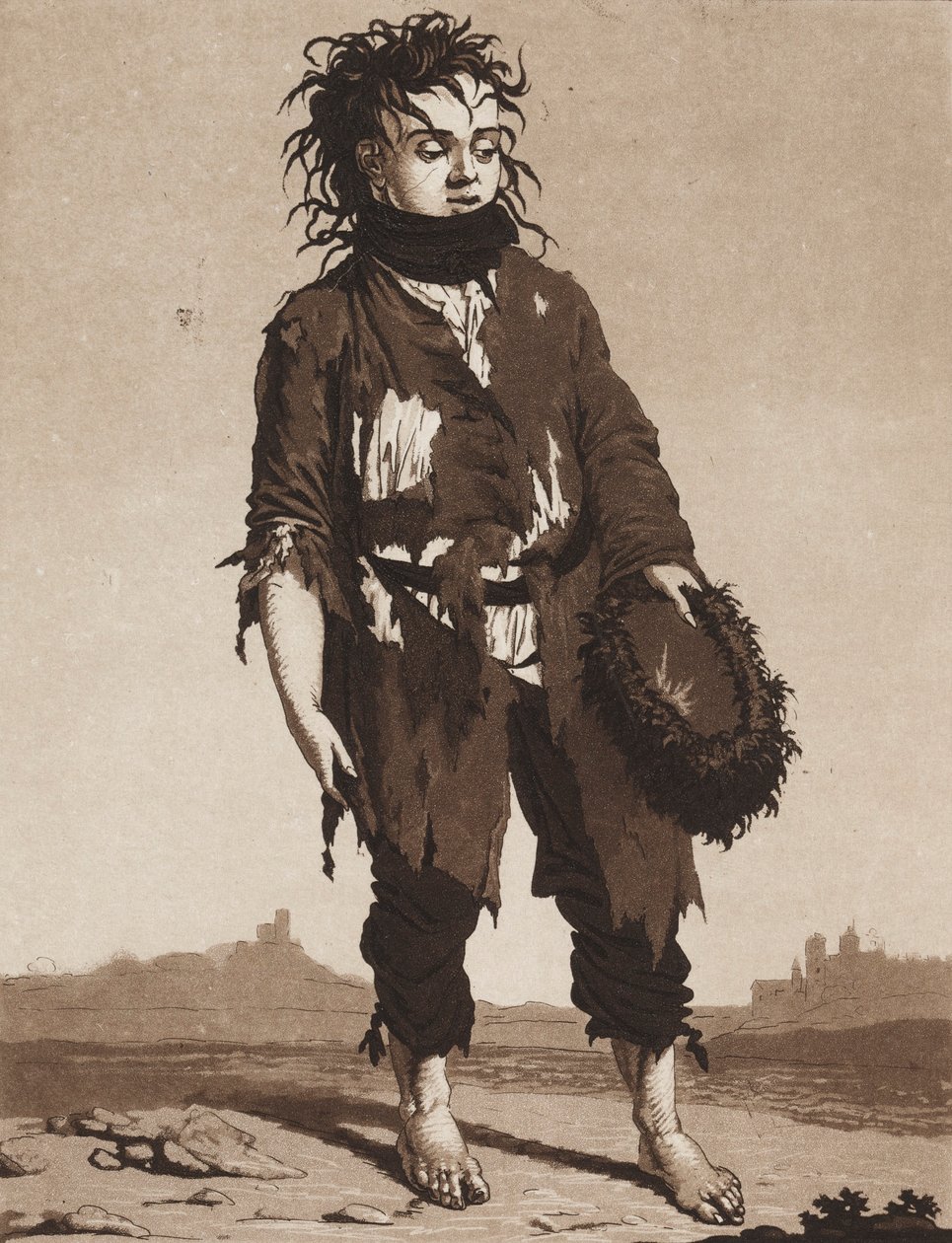 De Jonge Bedelaars, ca. 1800 door Karl Ludwig Bernhard Buchhorn