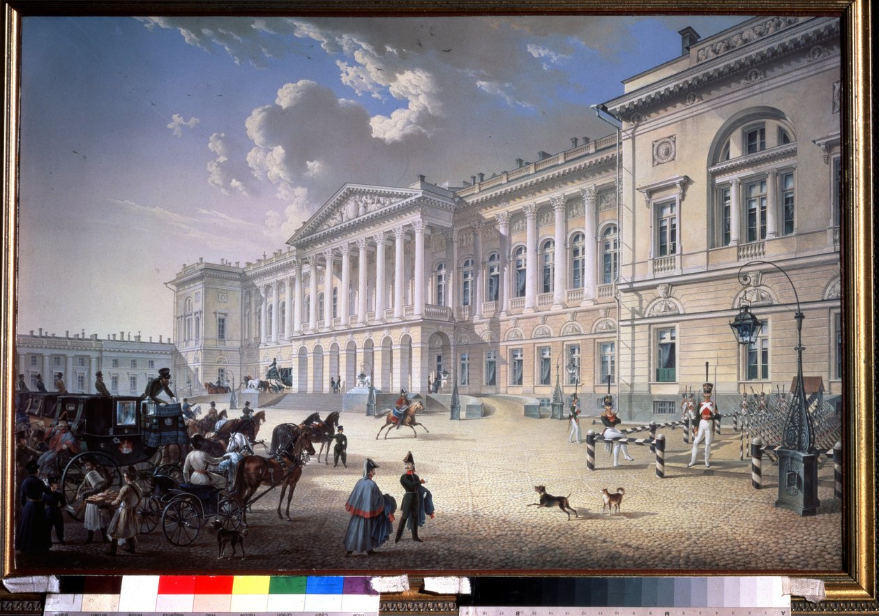 Het oude Michel Paleis in Sint-Petersburg door Karl Pavlovich Beggrov