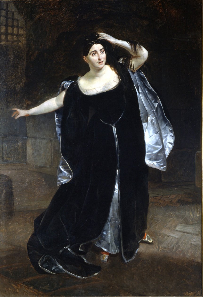 Giuditta Pasta (1797-1865) en Anne Boleyn door Karl Pavlovich Bryullov