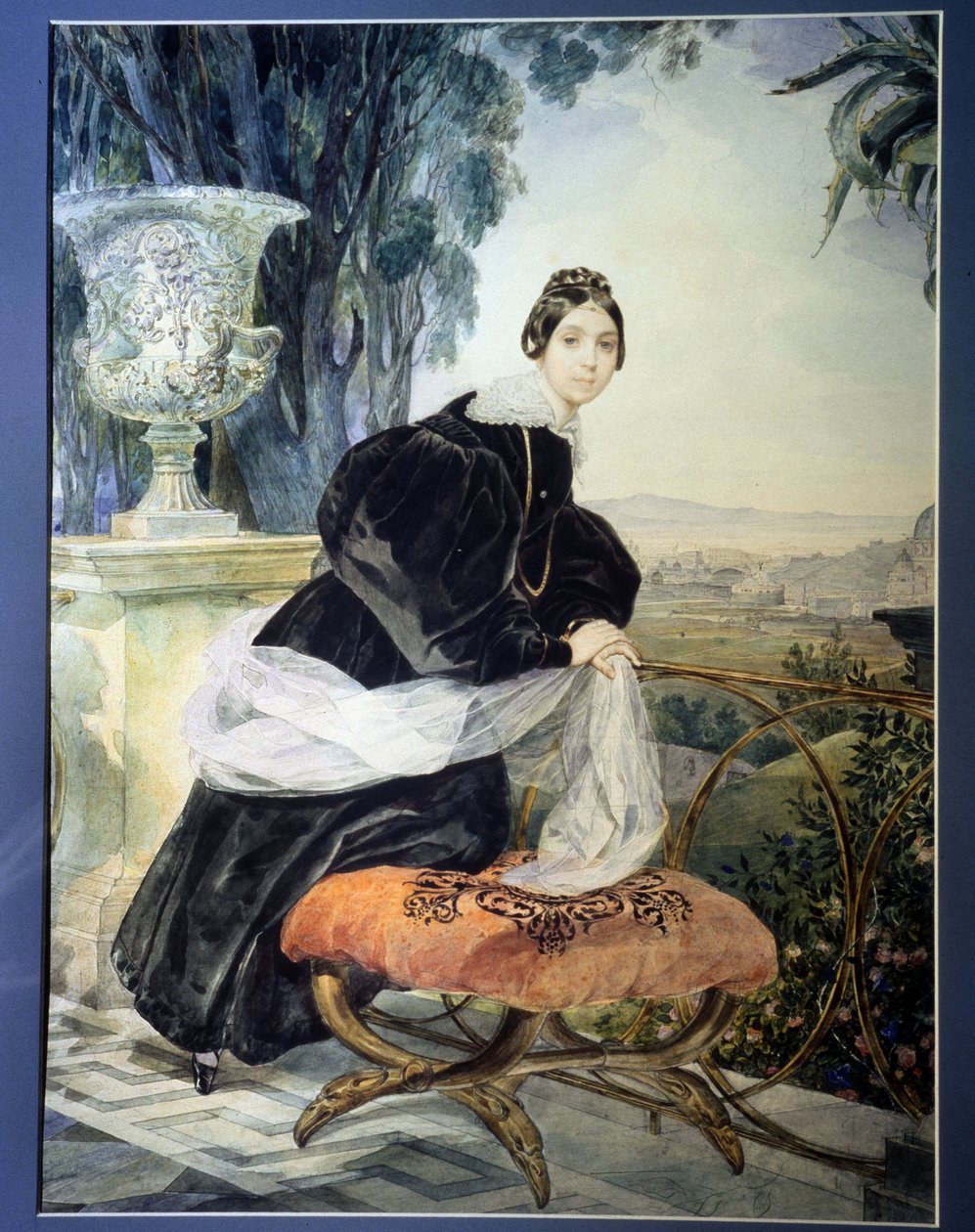Portret van de Grote Hertogin van Rusland Elisabeth Saltykova (1802-1863) Schilderij van Karl Pavlovich Briullov (1799-1852) 1833-1835 door Karl Pavlovich Bryullov