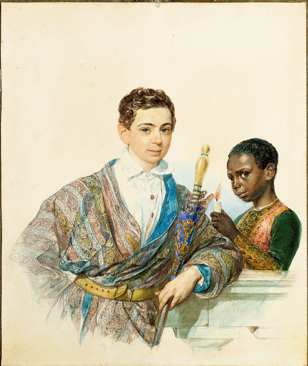 Portret van Anatole Demidoff, Prins de San-Donato, 1829 door Karl Pavlovich Bryullov