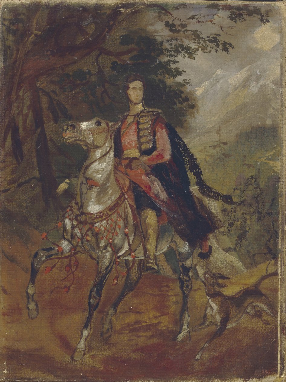 Portret van Graaf Anatole Nikolaievich Demidov, 1e Prins van San Donato 1812-1870, c. 1831 door Karl Pavlovich Bryullov