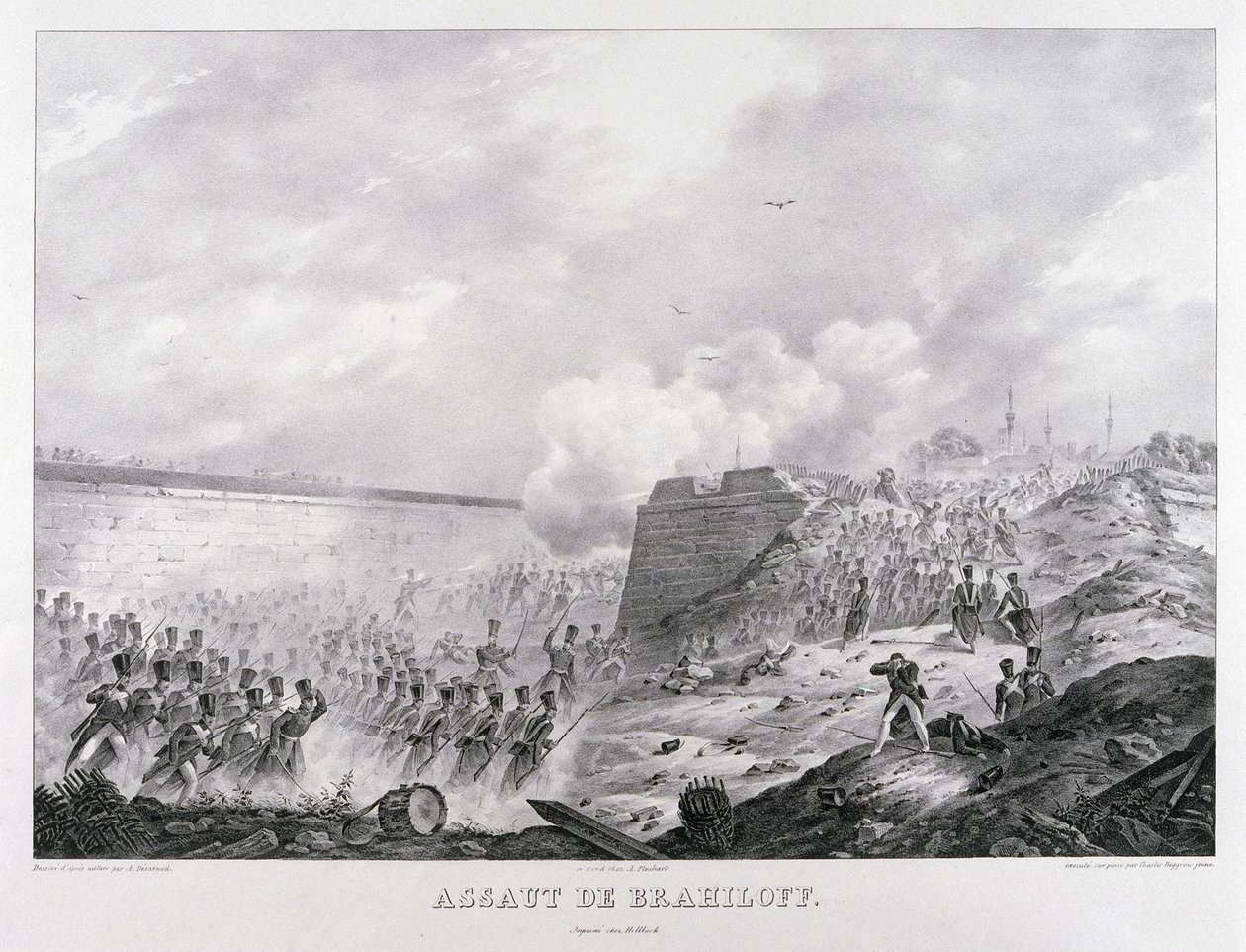De bestorming van het Brailov-fort op 15 juni 1828, 1829 door Karl Petrovich Beggrov
