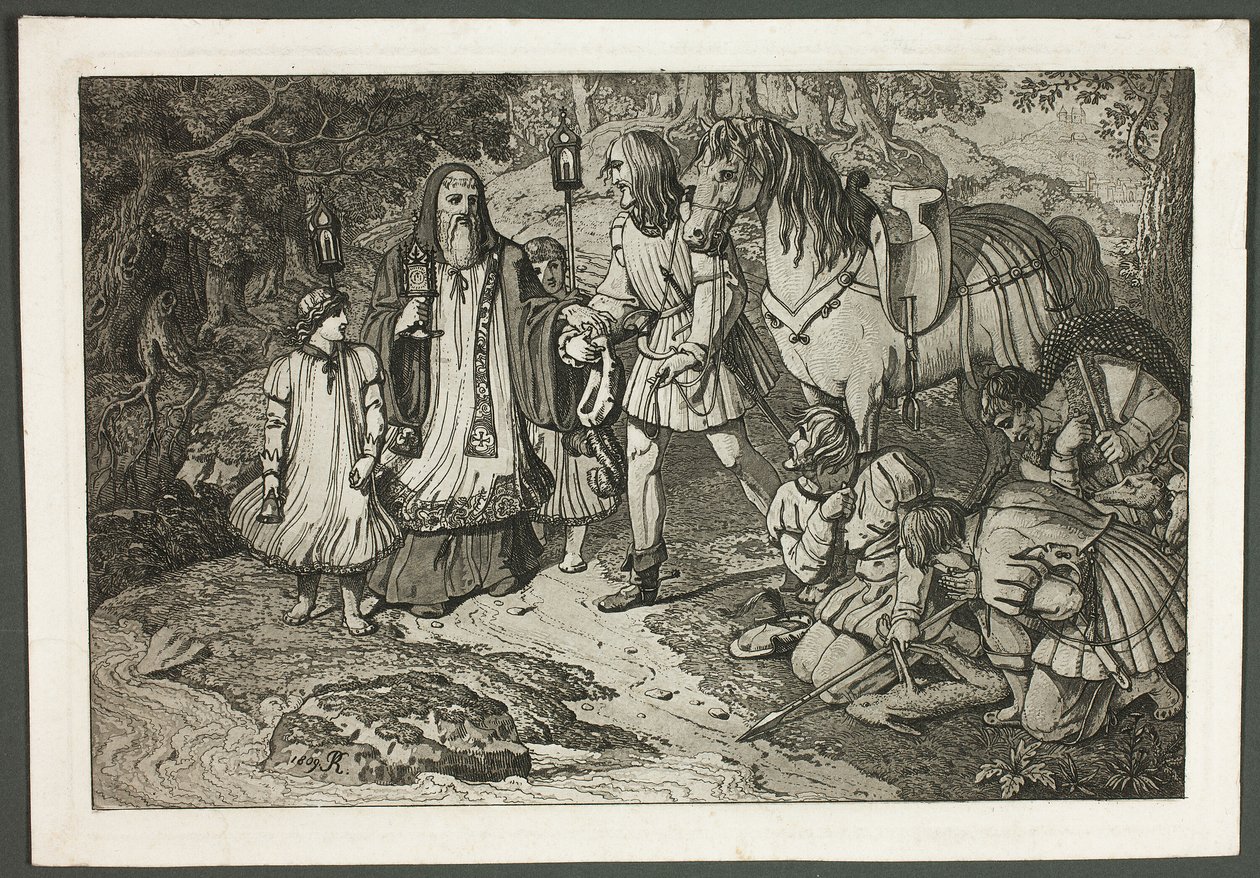 Rudolph van Habsburg en de Priester door Karl Russ