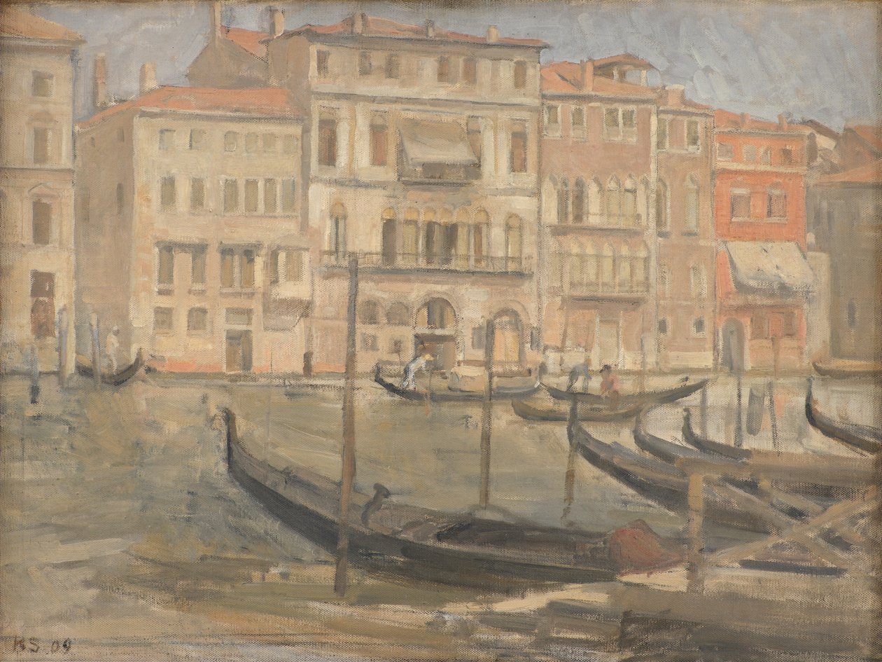 Bij Canal Grande in Venetië door Karl Schou