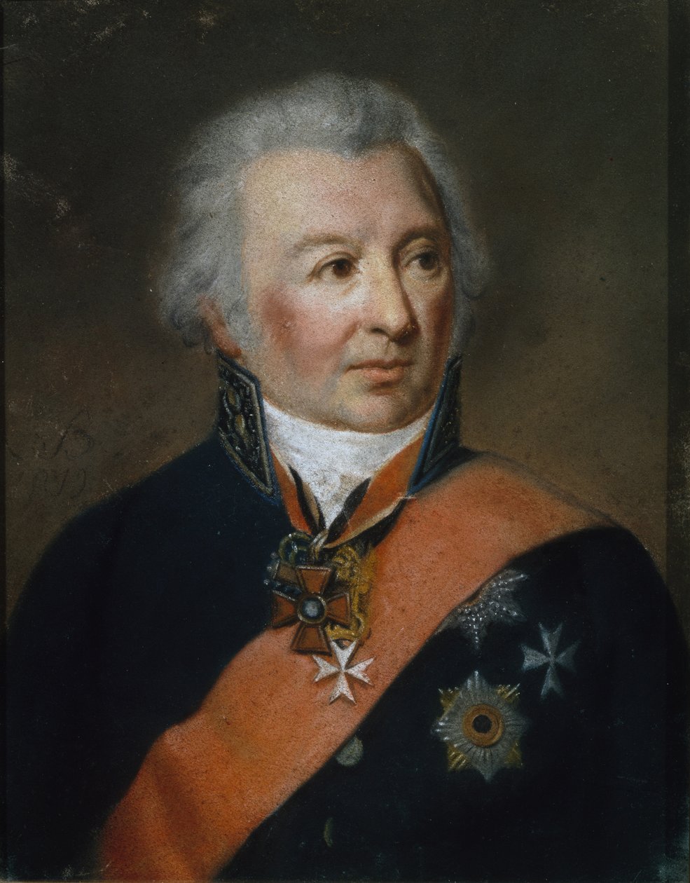Portret van Alexander Alexandrovich Sablukov 1749-1828, 1819 door Karl Wilhelm Bardou