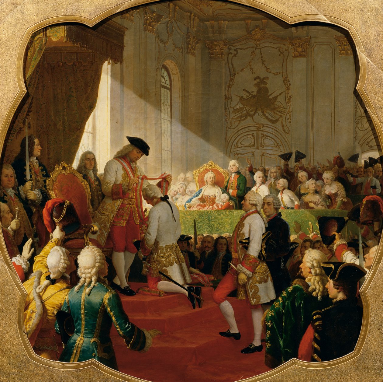 Eerste promotie tot de Militaire Maria-Theresia-Orde 1758 door Karl von Blaas