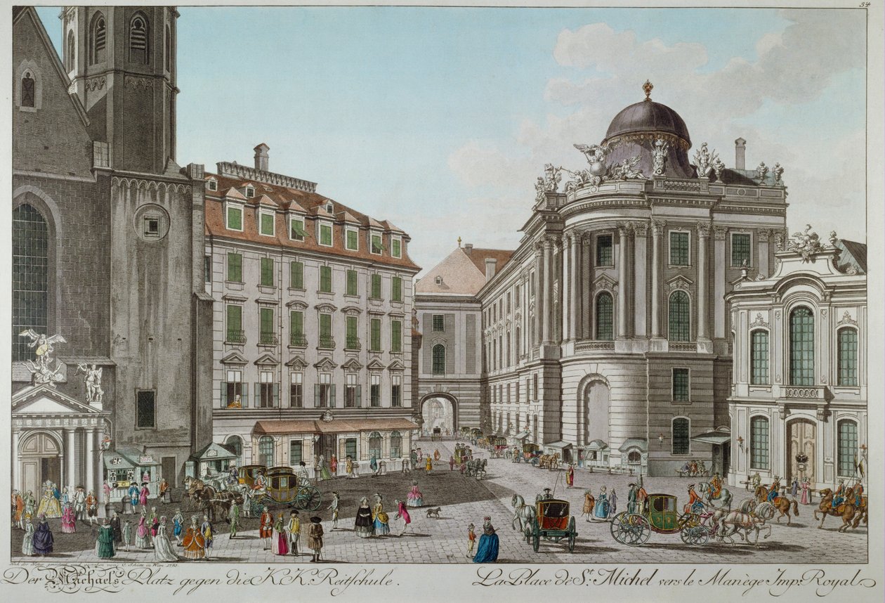 Het oude Burgtheater door Karl von Schutz