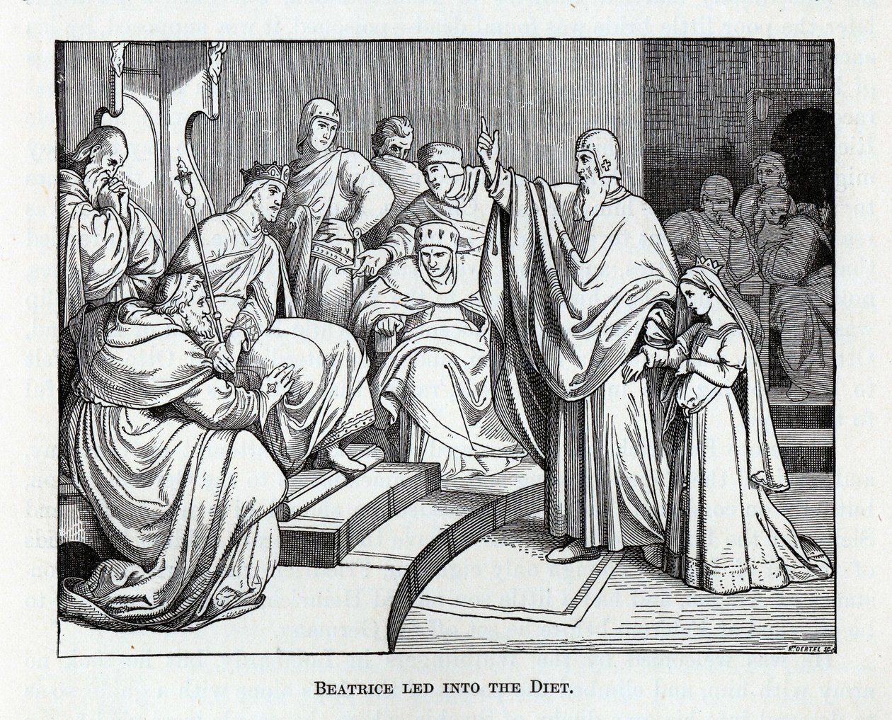 Beatrice geleid naar de Rijksdag, 1882 door Kaspar Oertel
