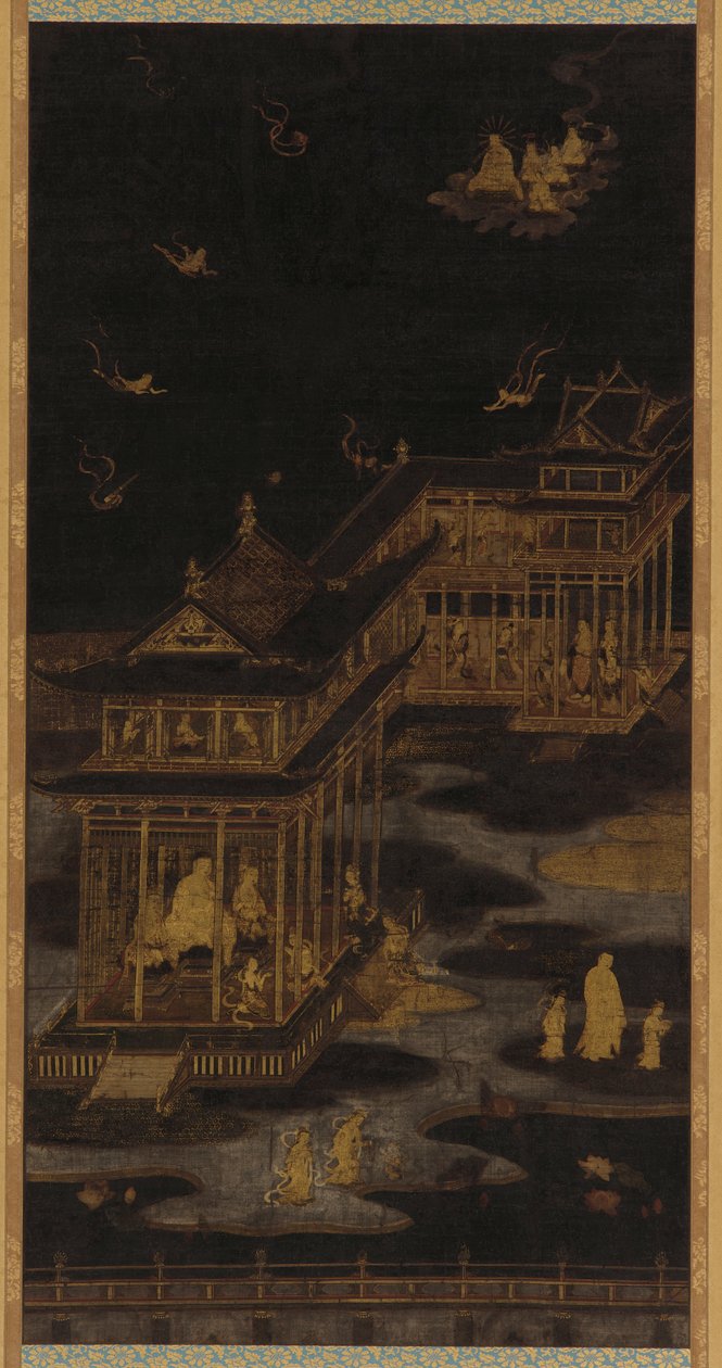 Paradijs van Amida Boeddha Amitabha, Heian periode door Kasuga Kaishi