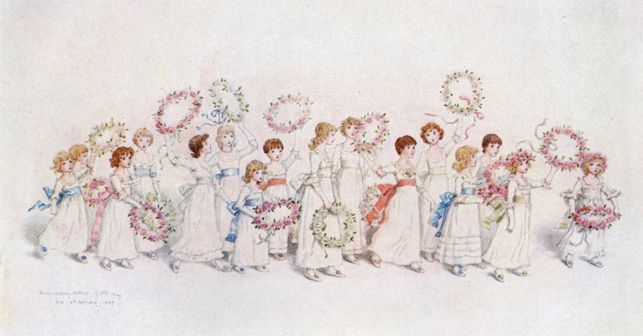 Veel gelukkige terugkeer van de dag door Kate Greenaway