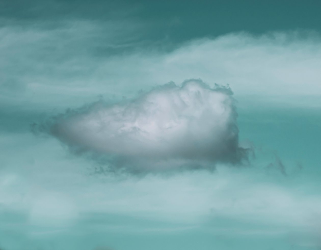 Wolkenruimteschip, 2021 (foto) door Katha Wood