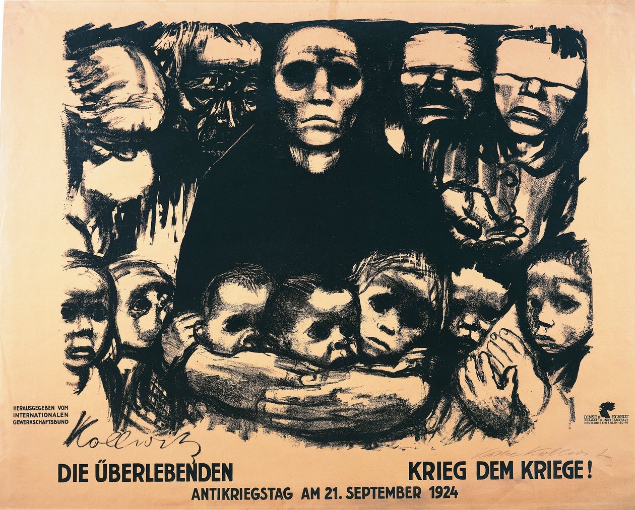 Poster voor Anti-Oorlogsdag door Käthe Kollwitz