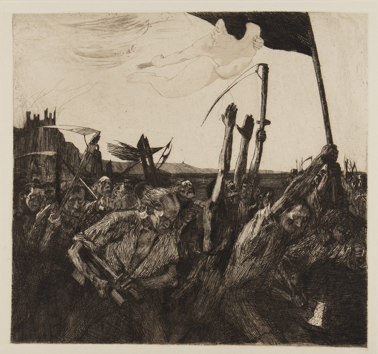 Opstand, 1899 door Käthe Kollwitz