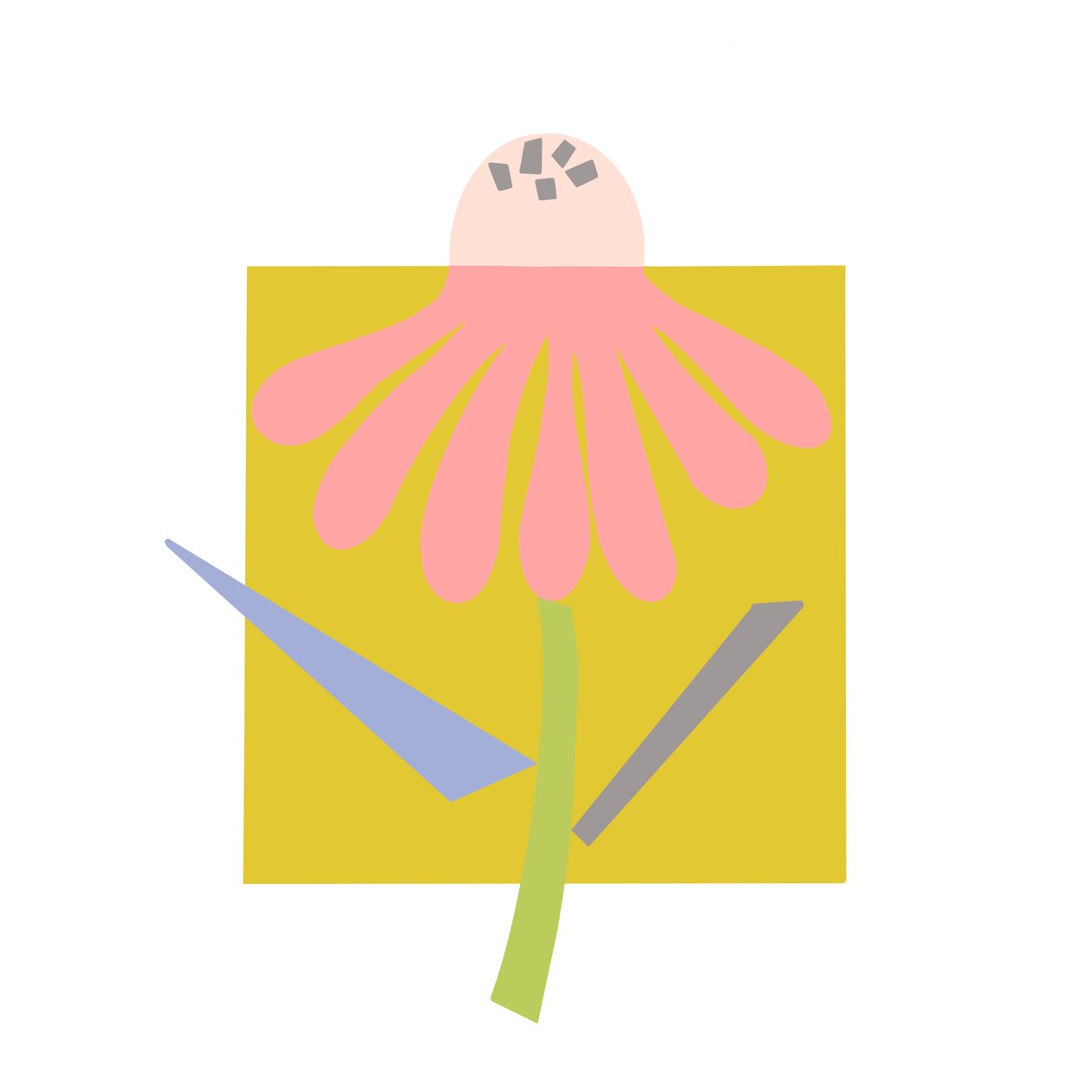 Hope, 2023 (digitale illustratie van originele collage op papier) door Kathy Dunaway