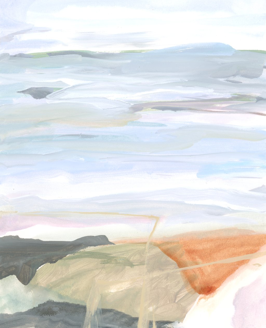 Abstract Landschap V, 2022 door Katie Ré Scheidt