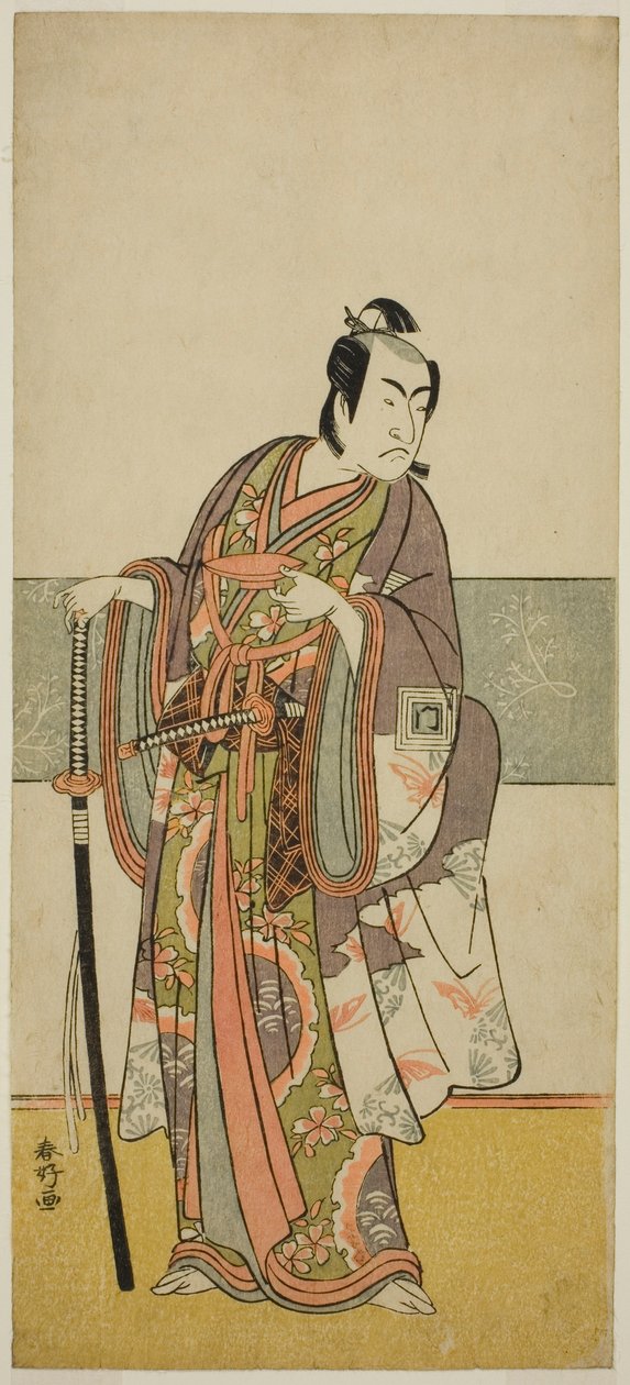 De acteur Ichikawa Monnosuke II in een onbekende rol door Katsukawa Shunkо̄